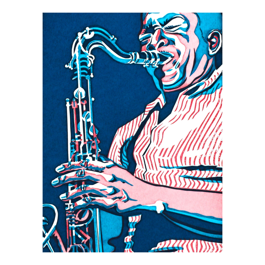 Coltrane screen print