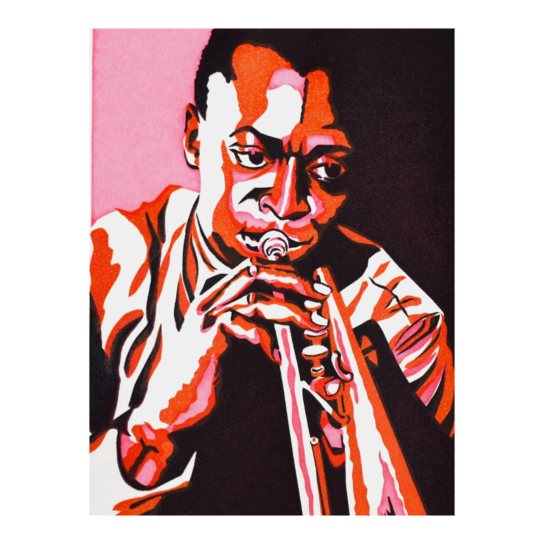 Miles screen print
