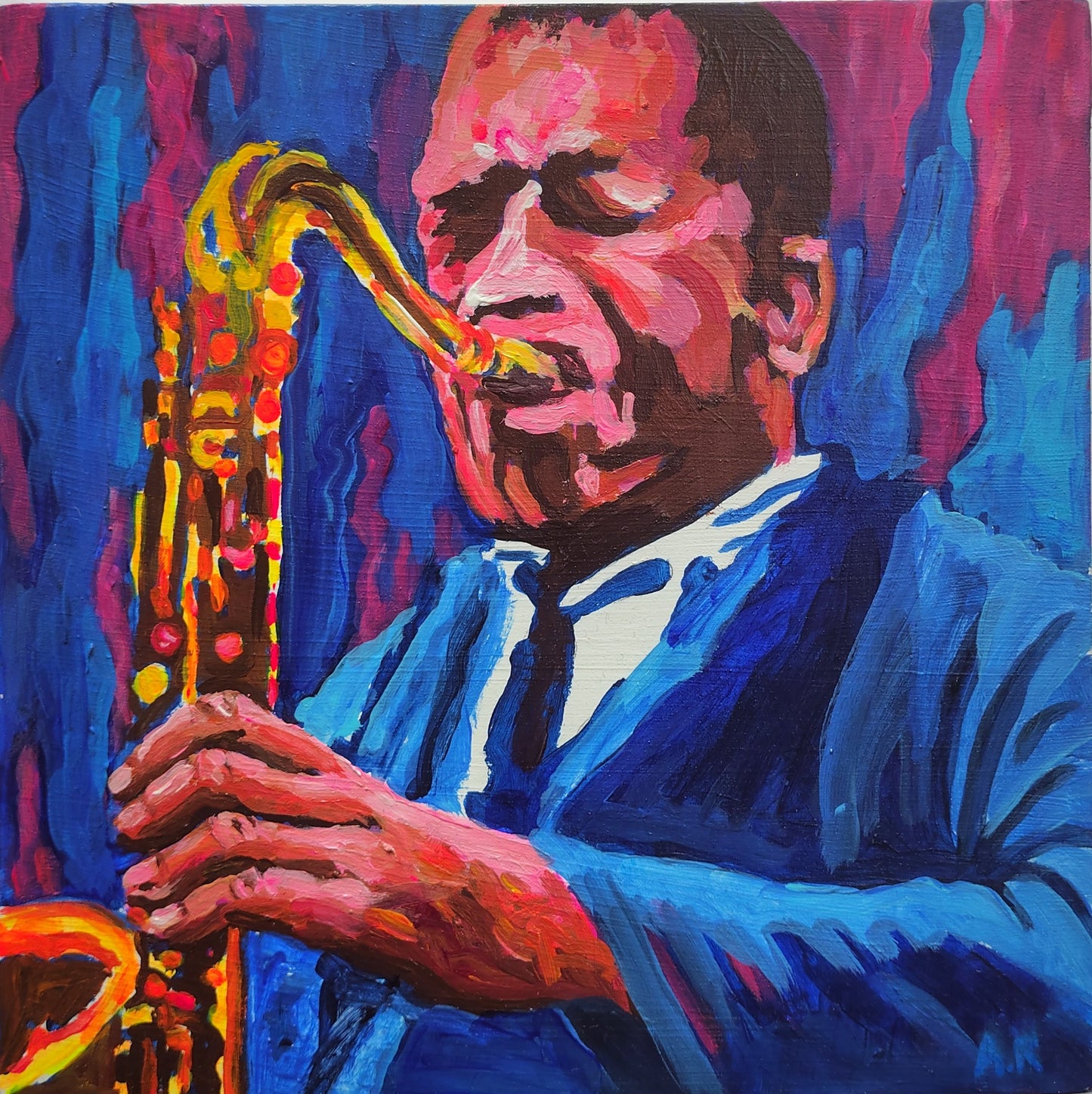 John Coltrane painting